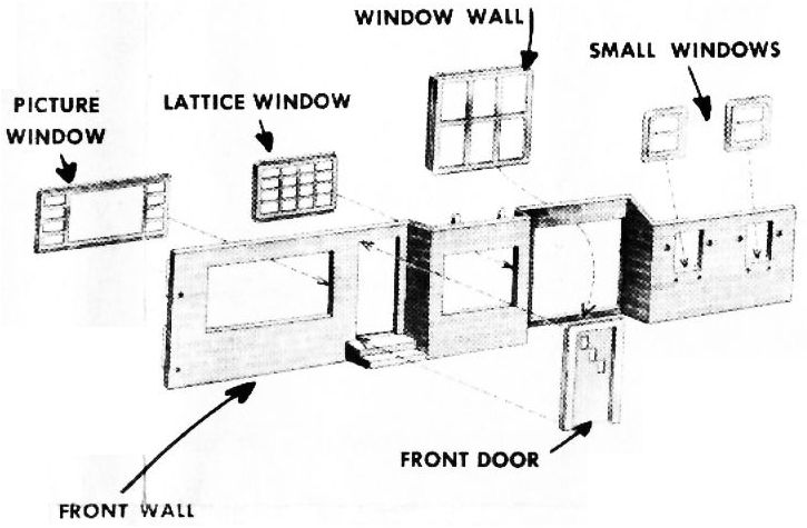 Figure #2 Ranch House Front Rear Left Partial Side Walls