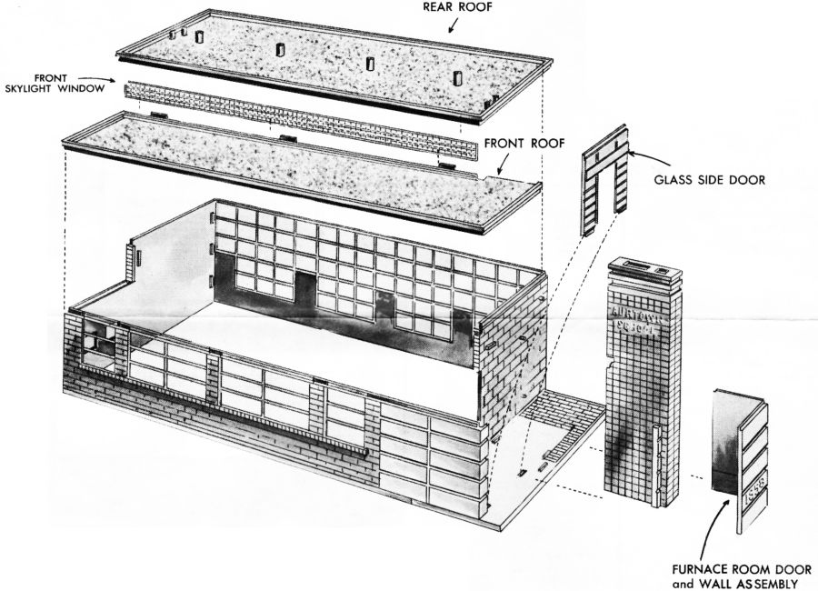 Figure #4 School House ront Skylight Window Glass Side Door Rear Roof