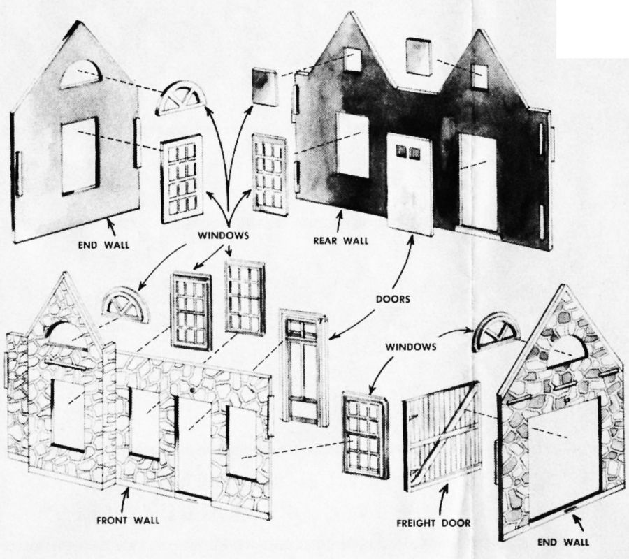 Figure #1 Front Rear End Walls Windows Freight Doors