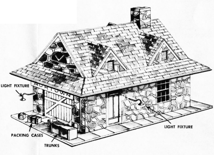 Figure #4 Packing Cases Trunks Light Fixture