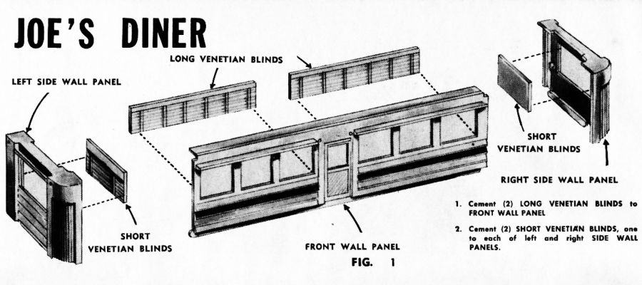 Figure #1 Front Left Right Wall Panel Long Short Venetian Blinds