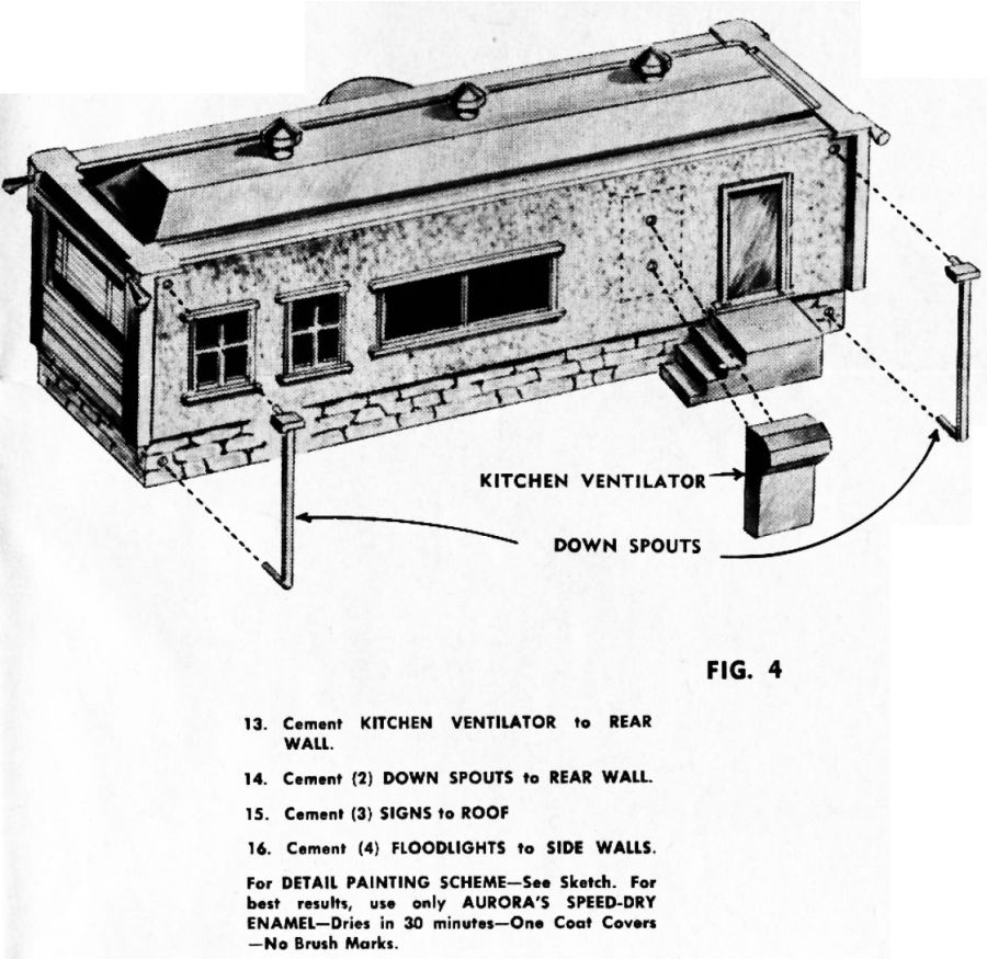 Figure #4 Rear Wall Kitchen Ventilatore Down Spouts