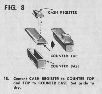 Figure #8 Cash Register Counter Top Base
