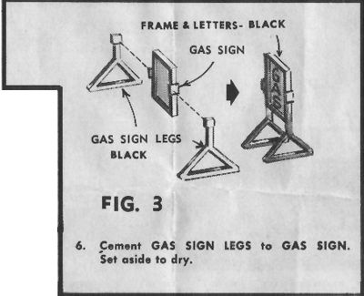 Figure #3 Gas Sign Legs Frame Letters