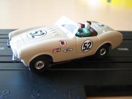 Aurora Model Motoring Tan Ford AC Cobra TJet Slot Car