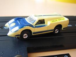 Aurora Model Motoring White Blue Ford J TJet Slot Car