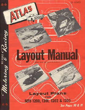 Atlas 1964 Slot Car Layout Manual Page One