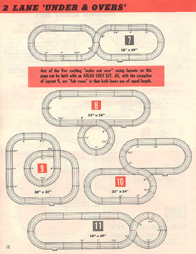 Atlas 1964 Slot Car Layout Manual Page Twelve