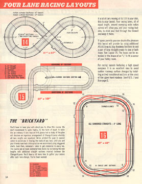 Atlas 1964 Slot Car Layout Manual Page Fourteen