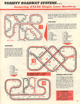 Atlas 1964 Slot Car Layout Manual Page Fifteen