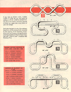 Atlas 1964 Slot Car Layout Manual Page Seventeen