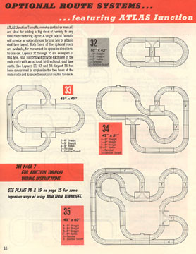 Atlas 1964 Slot Car Layout Manual Page Eighteen