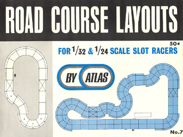 Atlas 1966 Slot Car Road Course Layout Manual Page One