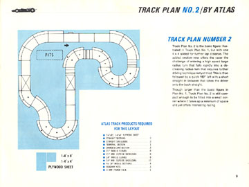 Atlas 1966 Slot Car Road Course Layout Manual Page Nine