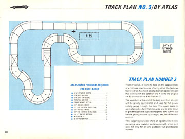 Atlas 1966 Slot Car Road Course Layout Manual Page Ten