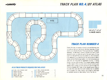 Atlas 1966 Slot Car Road Course Layout Manual Page Eleven