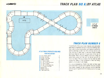 Atlas 1966 Slot Car Road Course Layout Manual Page Thirteen