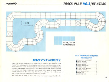 Atlas 1966 Slot Car Road Course Layout Manual Page Fifteen