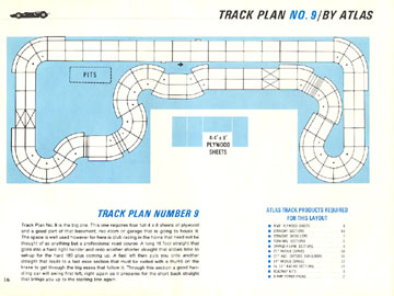 Atlas 1966 Slot Car Road Course Layout Manual Page Sixteen