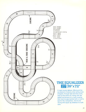 Atlas 1970 Slot Car Layout Manual Page Twenty One