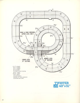 Atlas 1970 Slot Car Layout Manual Page Twenty Four