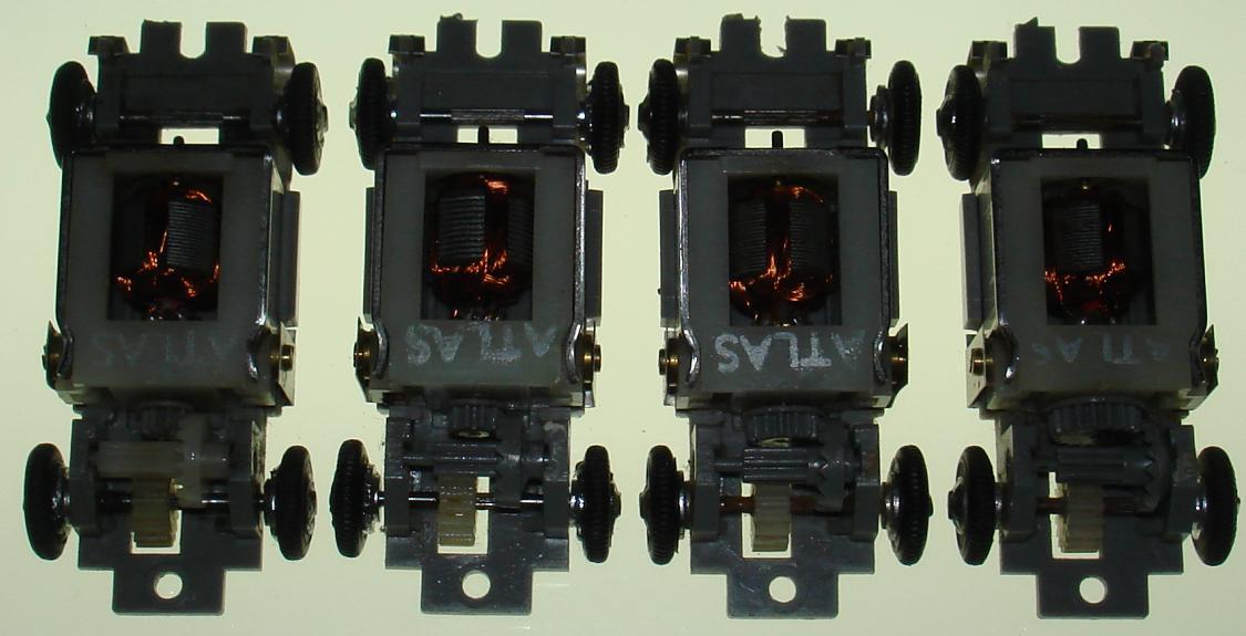 Atlas HO Scale Slot Car Standard Gears Comparison