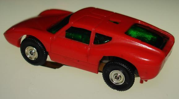 Atlas Aurora HO Scale Ford Lola Comparison Body Rear View