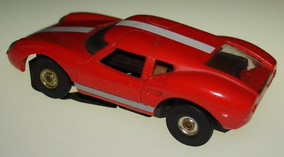 Atlas Aurora HO Scale Ford Lola Comparison Body Rear View