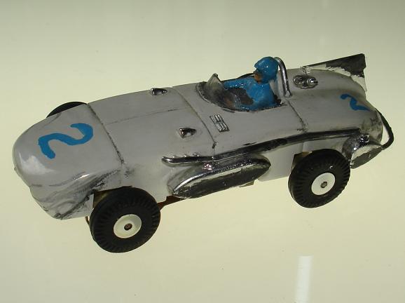 Atlas HO Scale 1353 Indianapolis Racer Slotcar Body With  Panther XX Slot Car Chassis