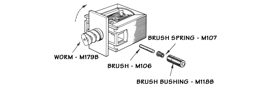 Atlas HO Scale ZINGERS Slot Car Motor Schematic