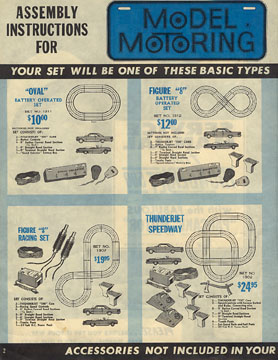 1963 Aurora Model Motoring Thunderjet 500 Service Manual Page 02