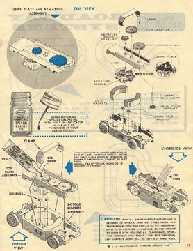 1963 Aurora Model Motoring Thunderjet 500 Service Manual Page 11