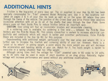 1964 Aurora Model Motoring Thunderjet 500 Hop Up Hints Page 09