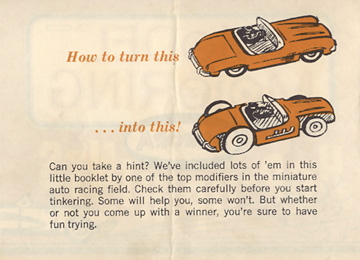 1962 Aurora Model Motoring Vibrator Slot Car Hop Up Hints Page 02