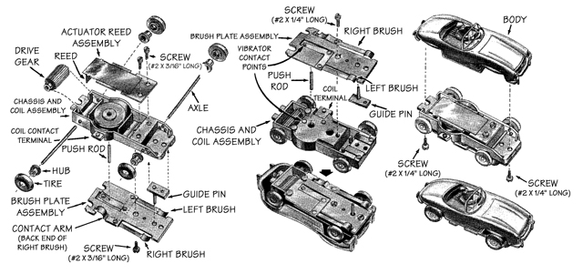 aurora model motoring parts