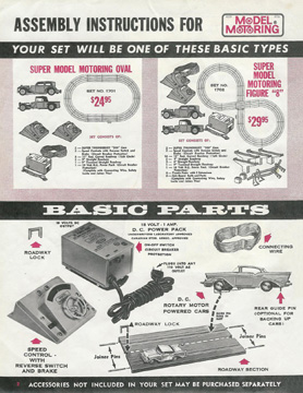 1963 Aurora Super Model Motoring Thunderjet 500 Service Manual Page 02