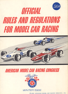 1966 Official Rules & Regulations For Model Car RAcing