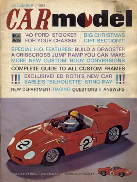 Car Model December 1963 Vintage Slot Car Racing Magazine