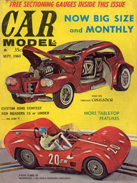 Car Model September 1963 Vintage Slot Car Racing Magazine