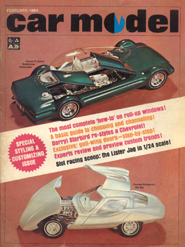 Car Model February 1964 Vintage Slot Car Racing Magazine