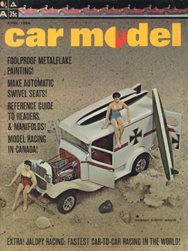 Car Model April 1964 Vintage Slot Car Racing Magazine