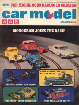 Car Model October 1964 Vintage Slot Car Racing Magazine