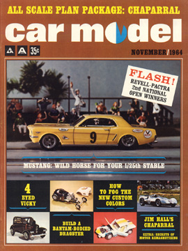 Car Model November 1964 Vintage Slot Car Racing Magazine