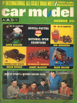 Car Model December 1964 Vintage Slot Car Racing Magazine