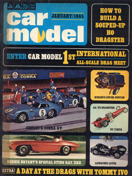 Car Model January 1965 Vintage Slot Car Racing Magazine