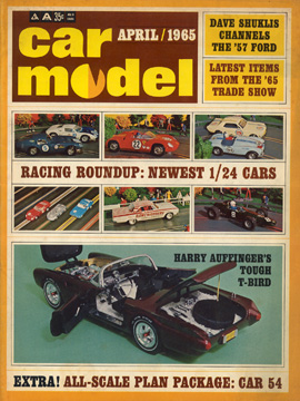 Car Model April 1965 Vintage Slot Car Racing Magazine