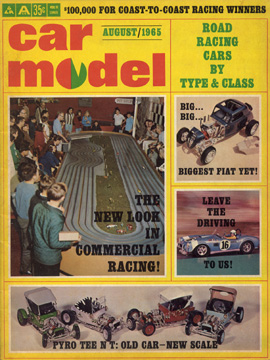 Car Model August 1965 Vintage Slot Car Racing Magazine