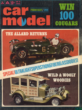 Car Model February 1966 Vintage Slot Car Racing Magazine