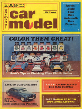 Car Model May 1966 Vintage Slot Car Racing Magazine