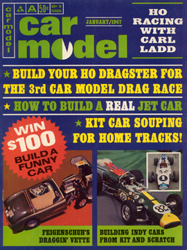 Car Model January 1967 Vintage Slot Car Racing Magazine